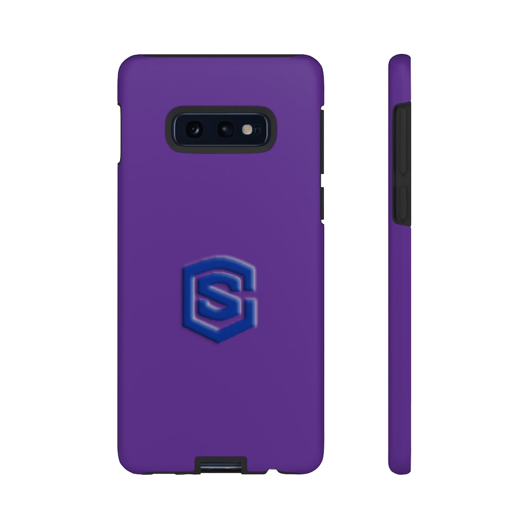 Purple Tough Cases Blue Logo