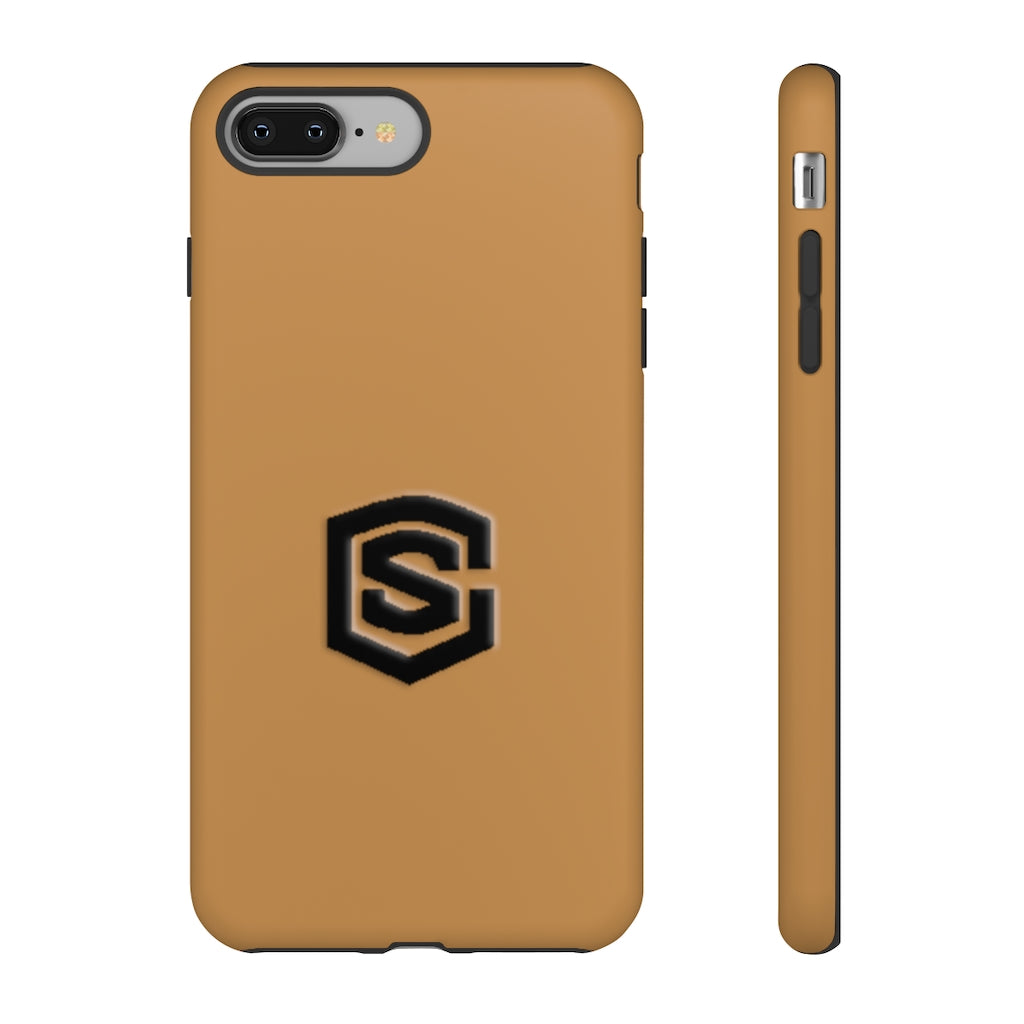 Brown Tough Cases Black Logo