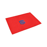 Red Doormat 24" x 16" (Sponge Material) with Blue Logo Doormat 24" x 16" (Sponge Material)