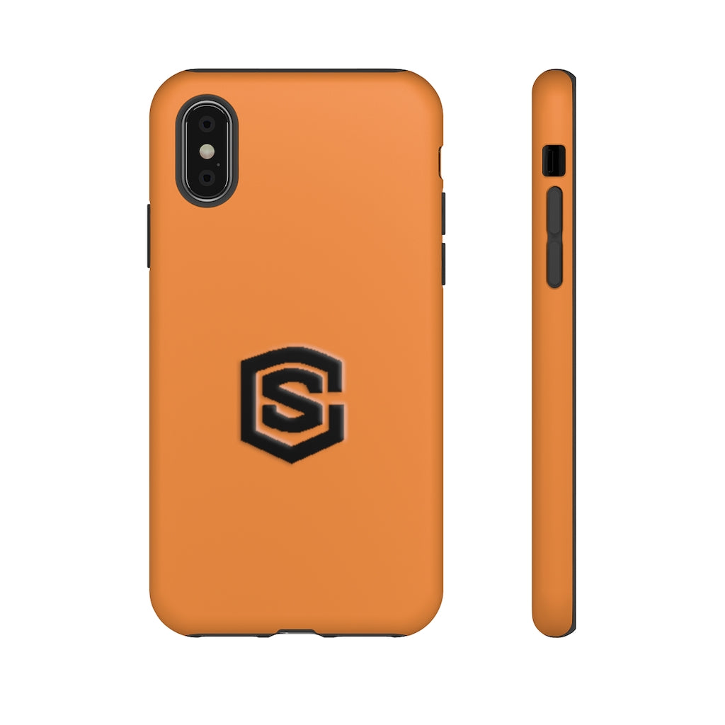 Orange Tough Cases Black Logo