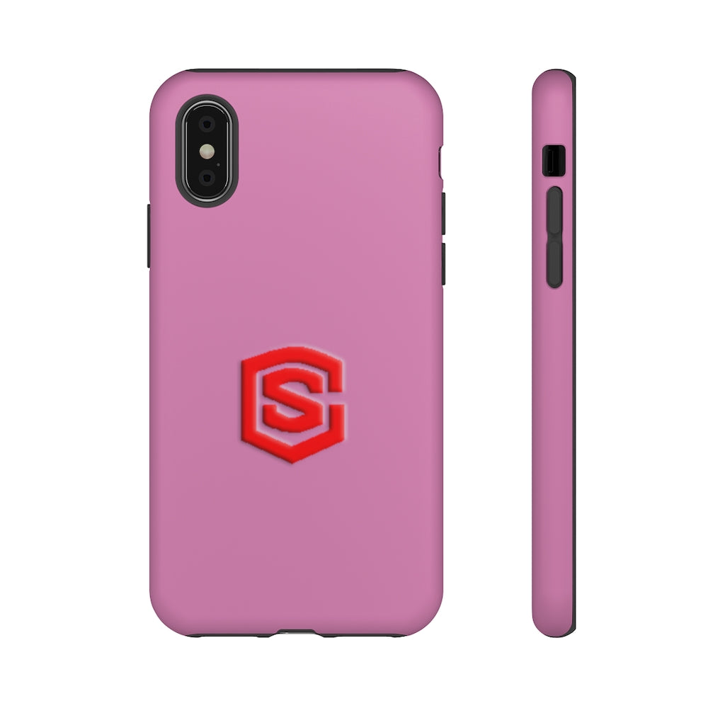 Pink Tough Cases Red Logo