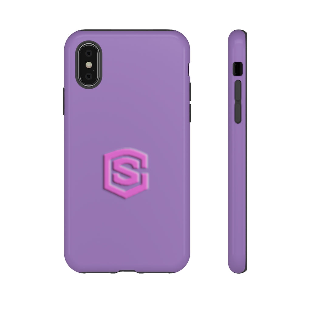 Light Purple Tough Cases Pink Logo