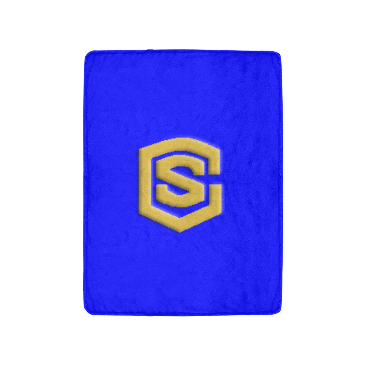 Blue Ultra-Soft Micro Fleece Blanket with Gold Logo Ultra-Soft Micro Fleece Blanket 30"x40"