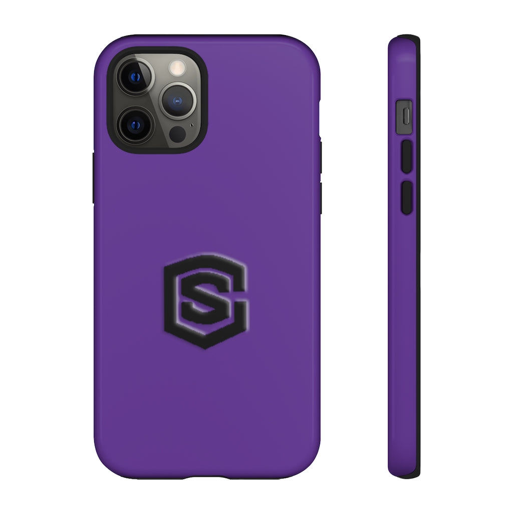 Purple Tough Cases Black Logo