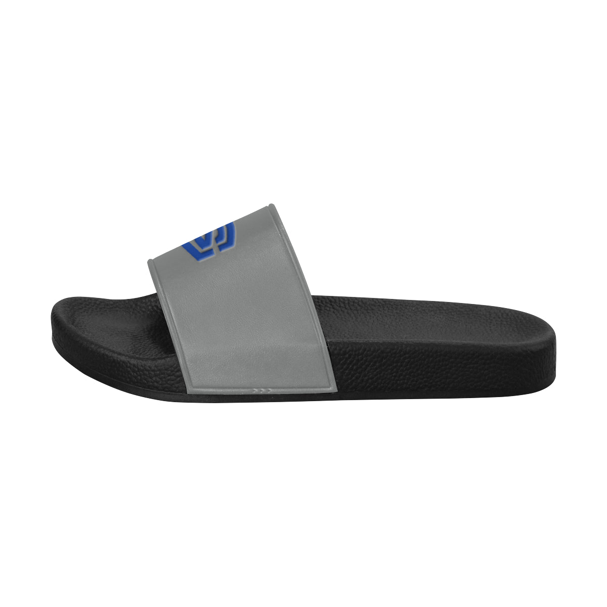 blue logo Men's Slide Sandals (Model 057)