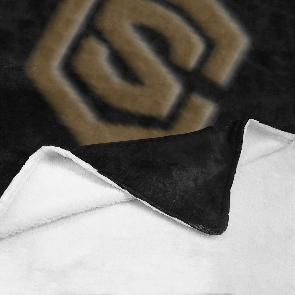 Black Ultra-Soft Micro Fleece Blanket Brown Logo Ultra-Soft Micro Fleece Blanket 30"x40"