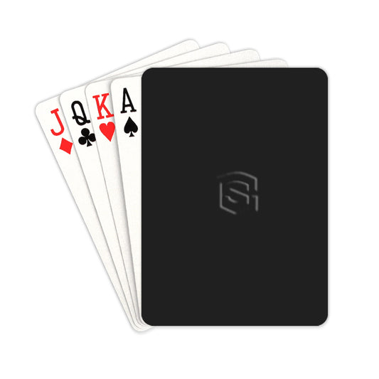 BLACK PLAYING CARD  BLACK  LOGO Custom Funny Card 2.5"x3.5"