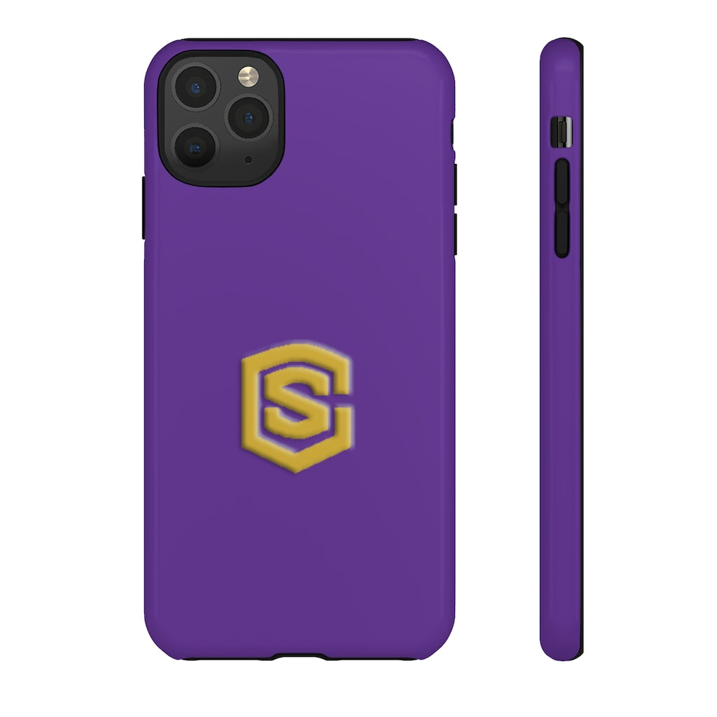 Purple Tough Cases Gold Logo