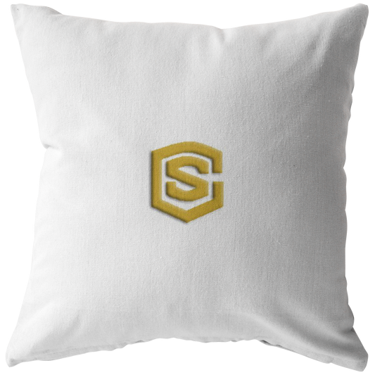WHITE PILLOW GOLD LOGO