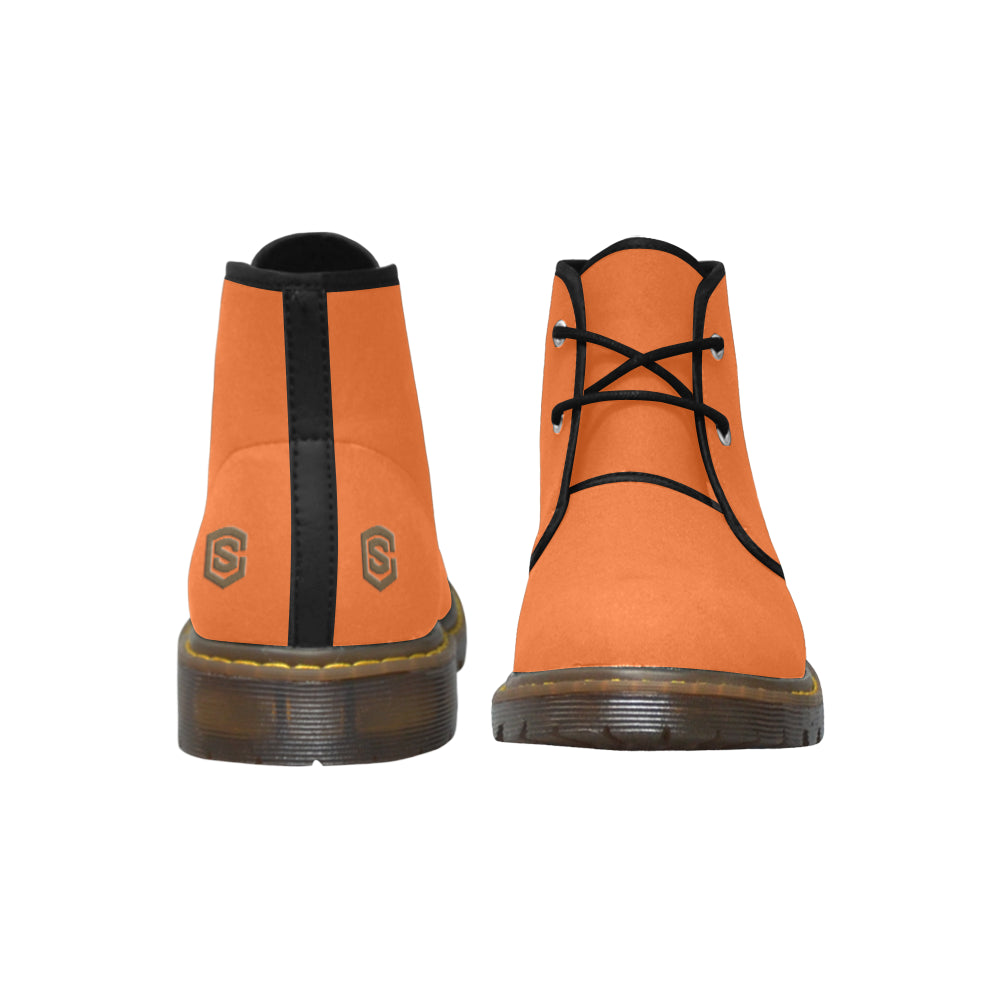 Brown Logo Men's Nubuck Chukka Boots (Model 2402)