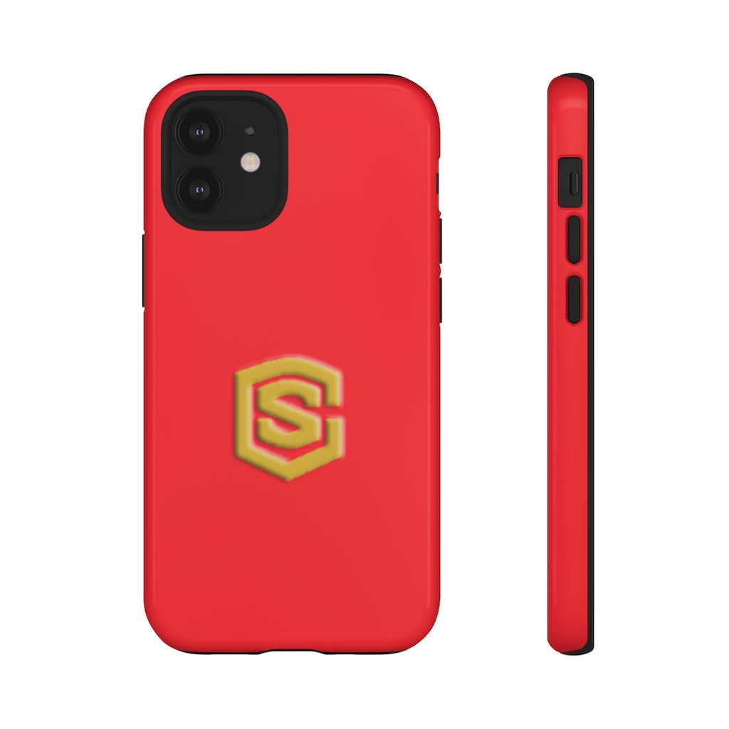 Red Tough Cases Gold Logo