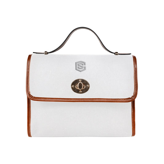 GRAY WATERFROOF CANVAS BAGsilver logo Waterproof Canvas Bag/All Over Print (Model 1641)