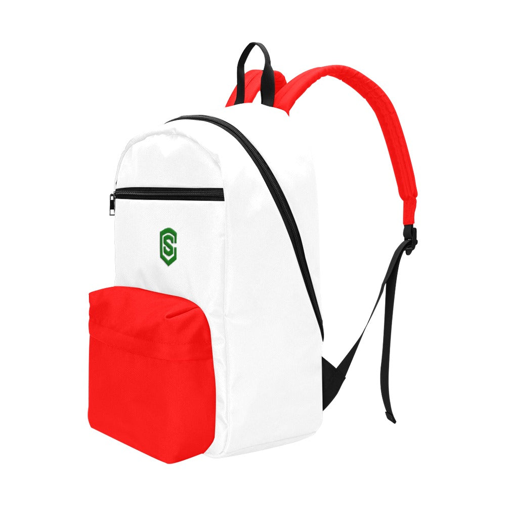 Red Travel Backpack With Green Logo Travel Backpack(Large Capacity)(Model 1691)