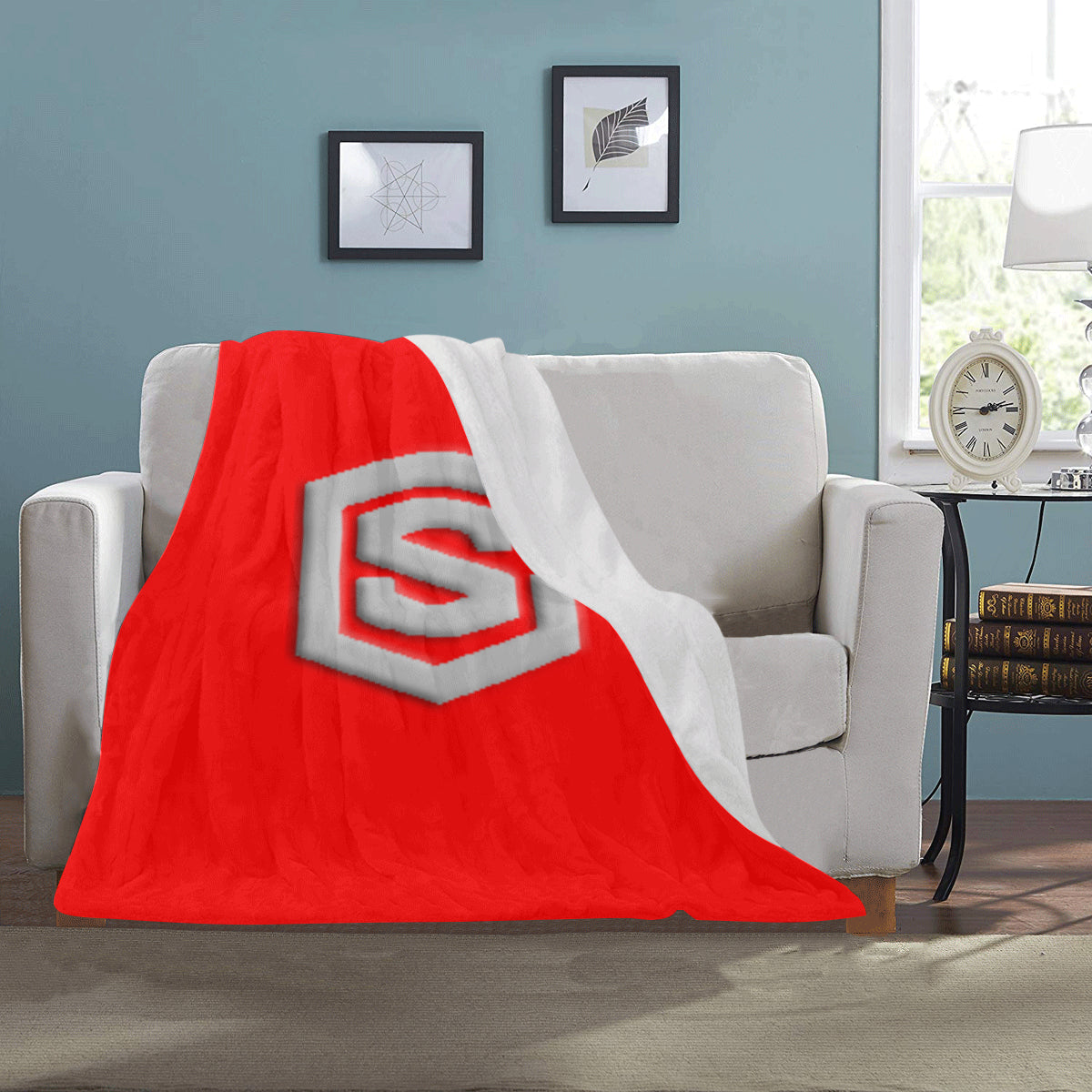 RedUltra-Soft Micro Fleece Blanket with Silver Logo Ultra-Soft Micro Fleece Blanket 30"x40"