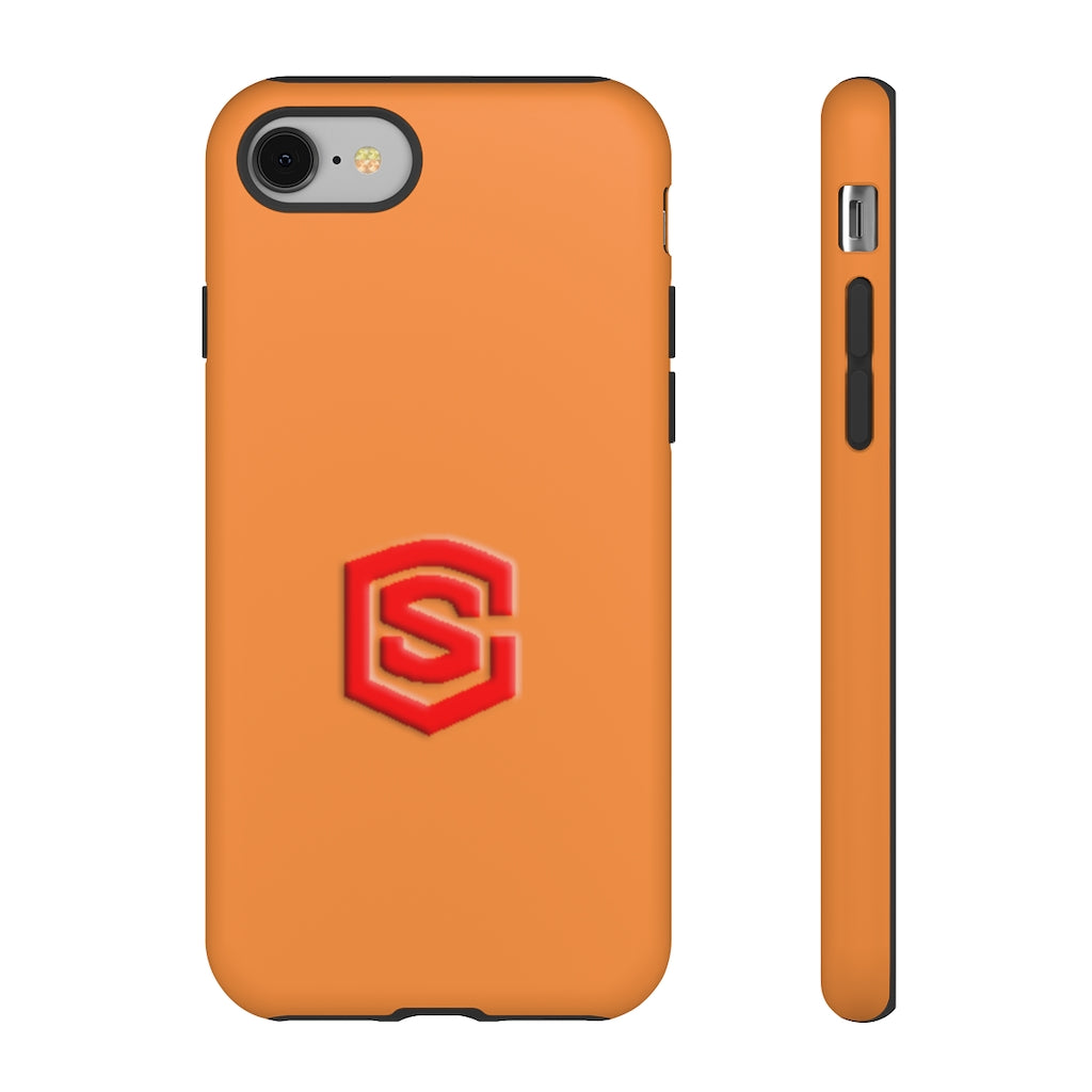 Orange Tough Cases Red Logo
