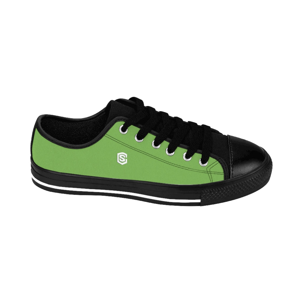 green Men's Sneakers - white logo