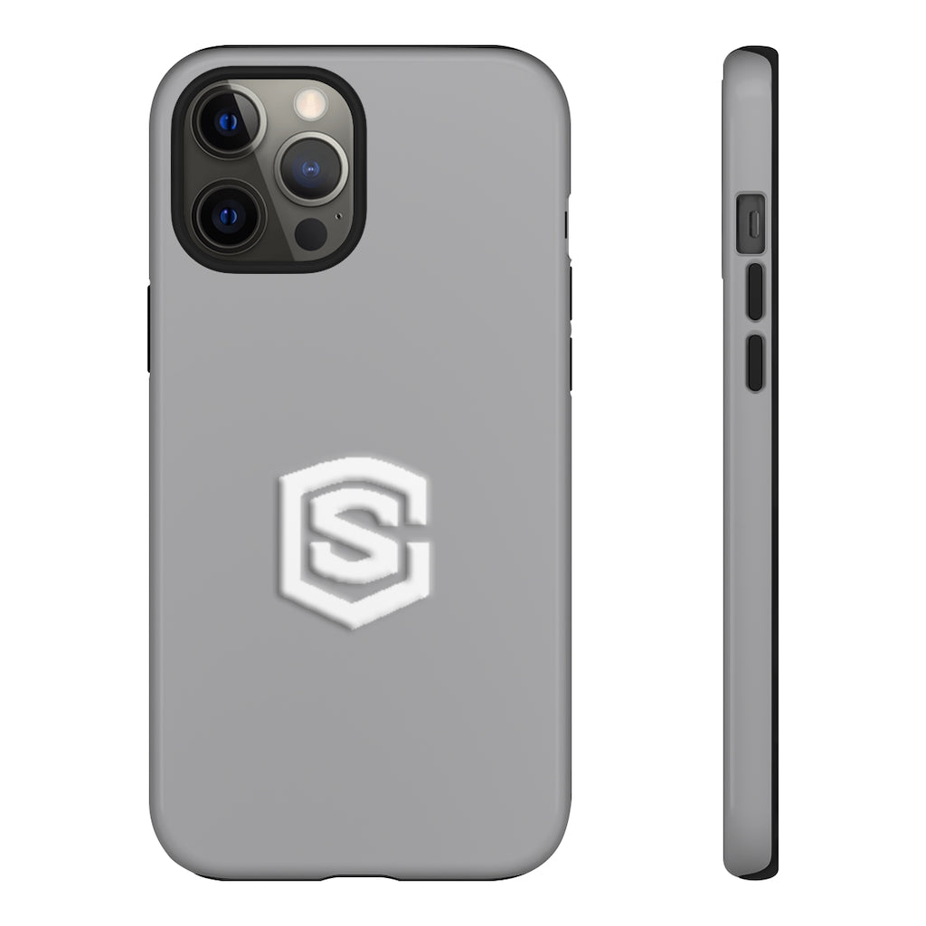 Silver Tough Cases White Logo