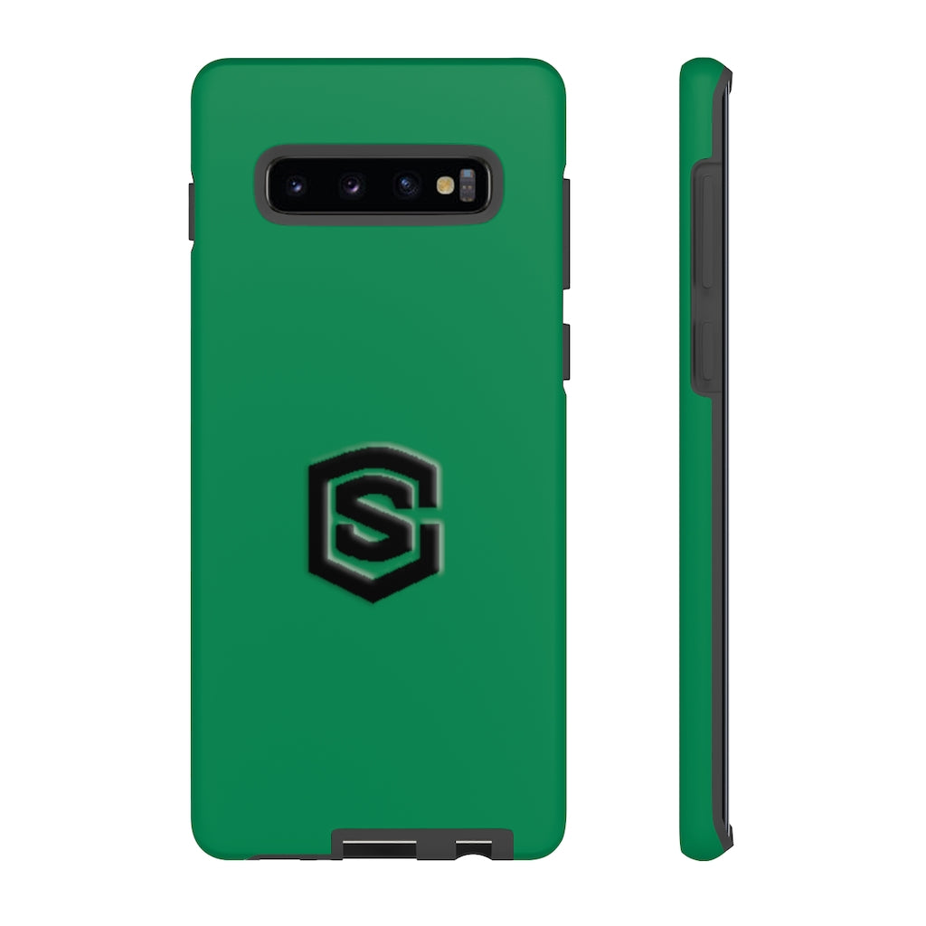 Green Tough Cases Black Logo