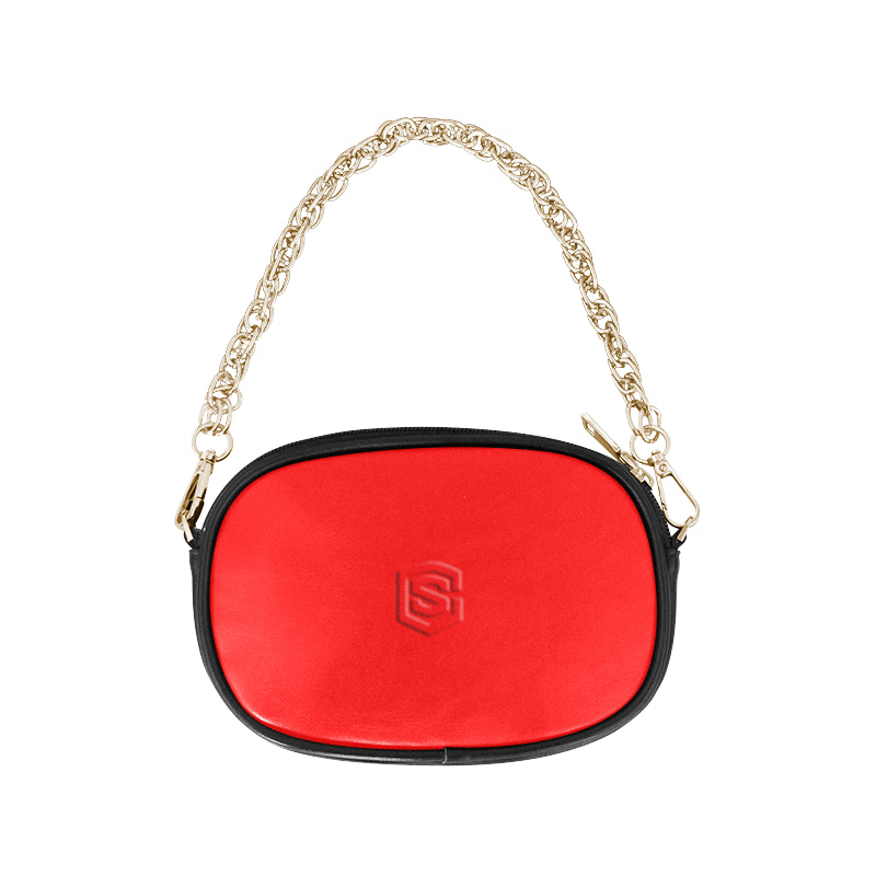 RED CHAIN PURSE red logo Chain Purse (Model 1626)