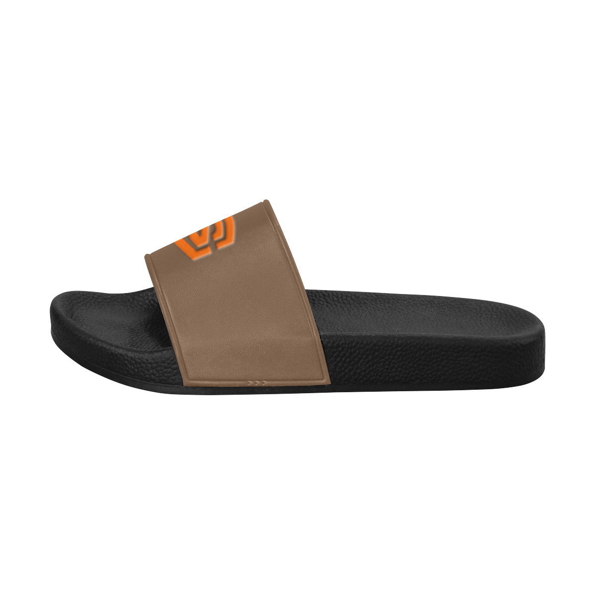orange logo Men's Slide Sandals (Model 057)
