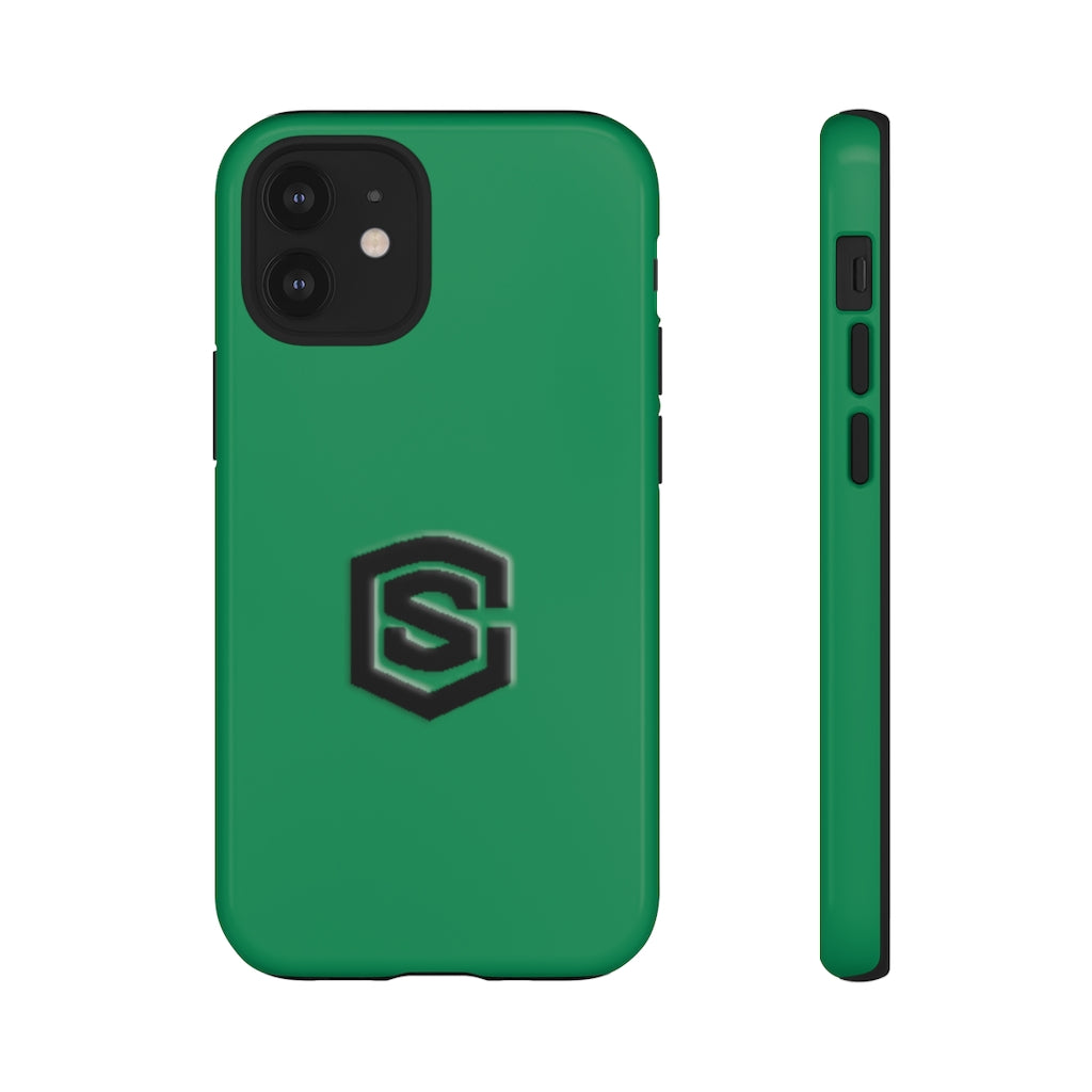 Green Tough Cases Black Logo