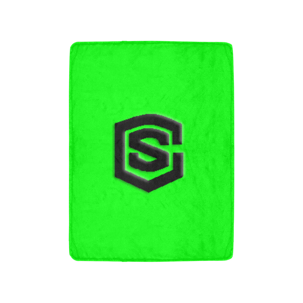 Green Ultra-Soft Micro Fleece Blanket with Black Logo Ultra-Soft Micro Fleece Blanket 30"x40"
