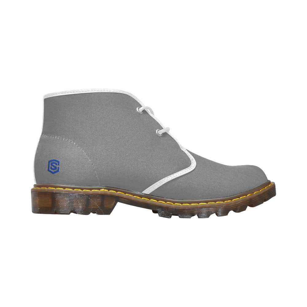 blue Men's Canvas Chukka Boots (Model 2402-1)