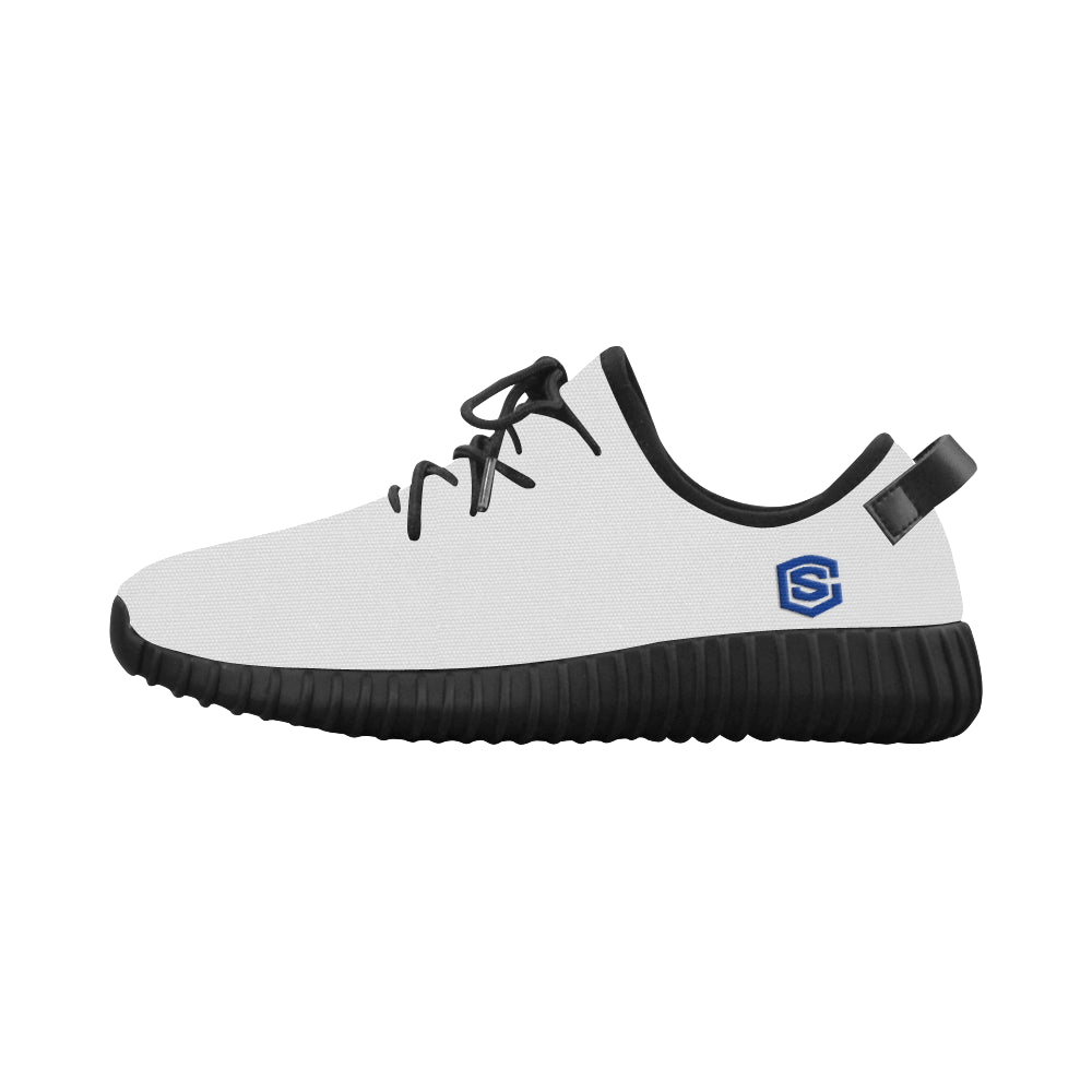 blue logo Grus Men's Breathable Woven Running Shoes (Model 022)