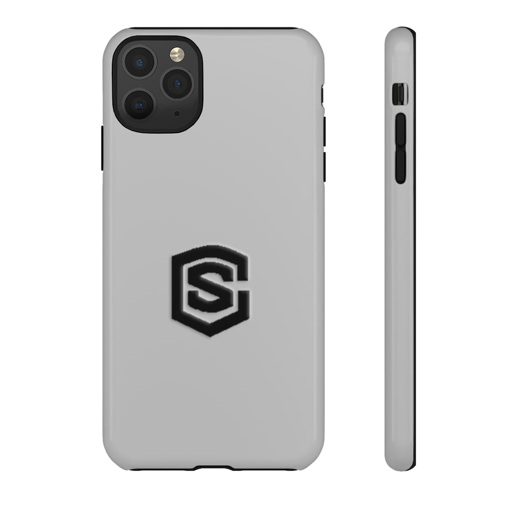 Silver Tough Cases Black Logo