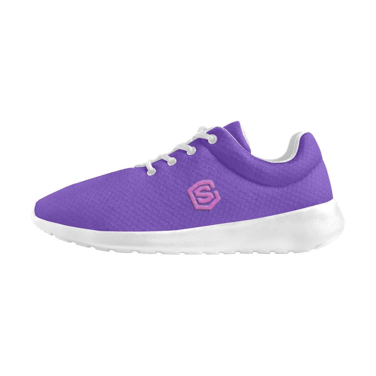 pink logo Women's Athletic Shoes (Model 0200)