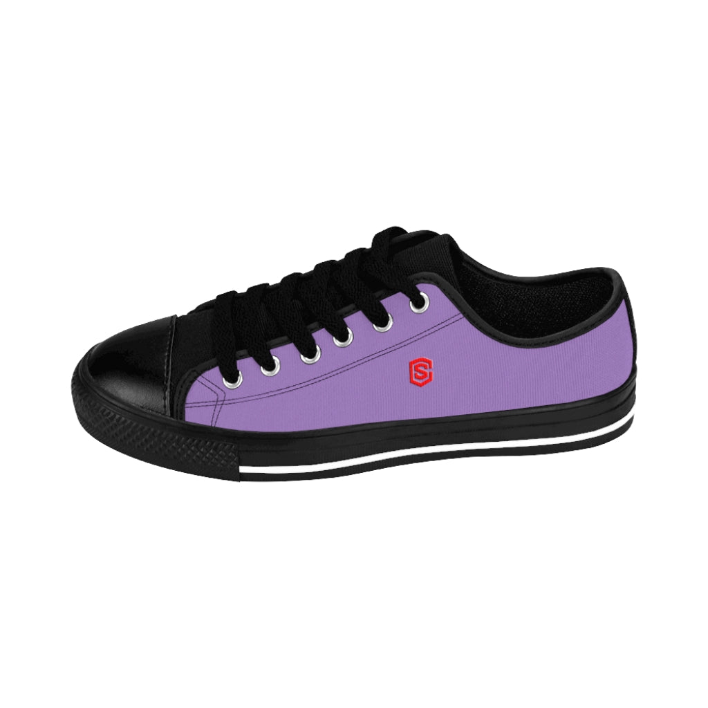 purple Men's Sneakers - red logo