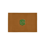 Brown Doormat 24" x 16" (Sponge Material) with Green Logo Doormat 24" x 16" (Sponge Material)