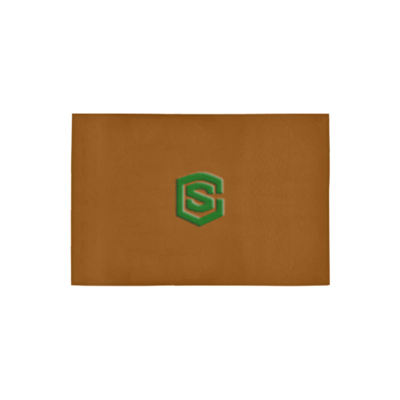 Brown Doormat 24" x 16" (Sponge Material) with Green Logo Doormat 24" x 16" (Sponge Material)