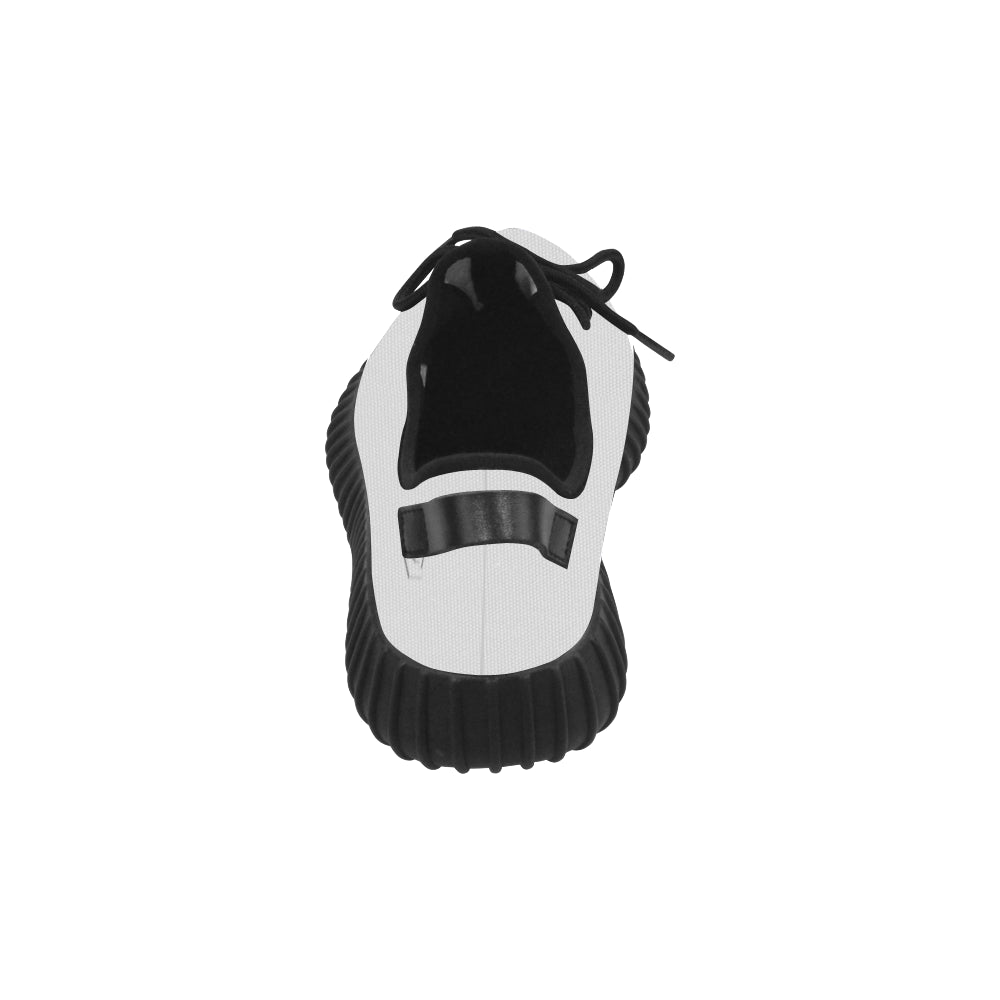 white logo Grus Men's Breathable Woven Running Shoes (Model 022)