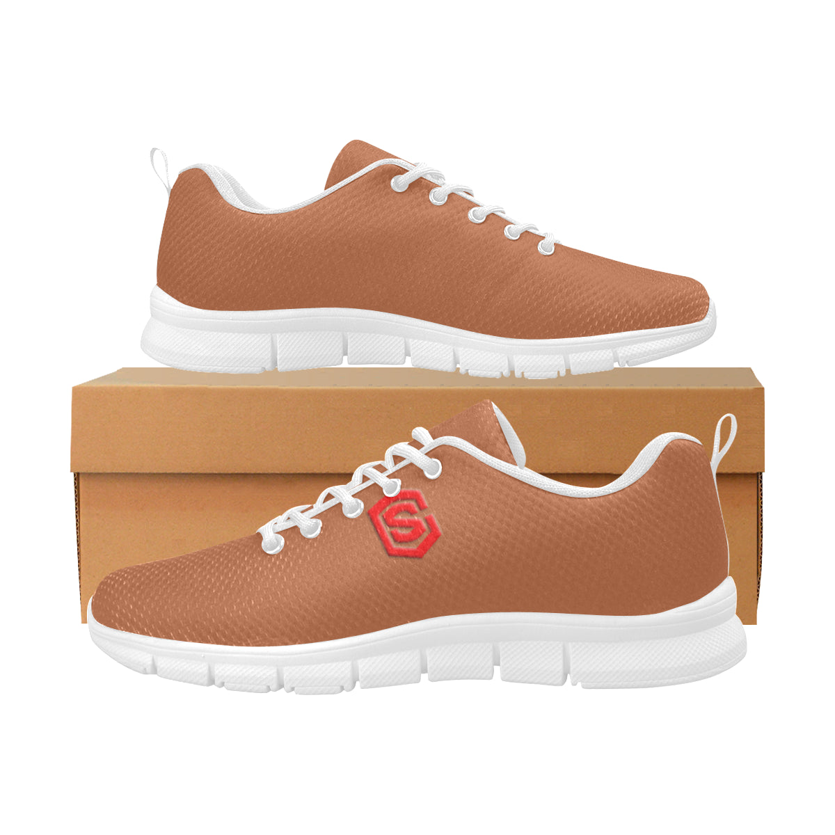 red logo Women's Breathable Running Shoes (Model 055)