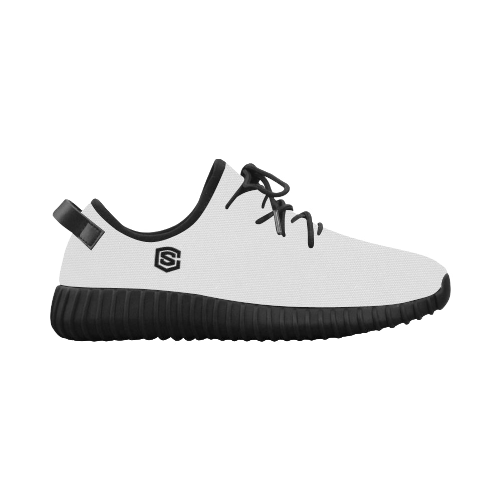 black logo Grus Men's Breathable Woven Running Shoes (Model 022)