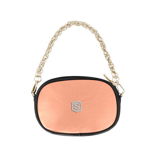 GREEN CHAIN PURSE silver logo Chain Purse (Model 1626)