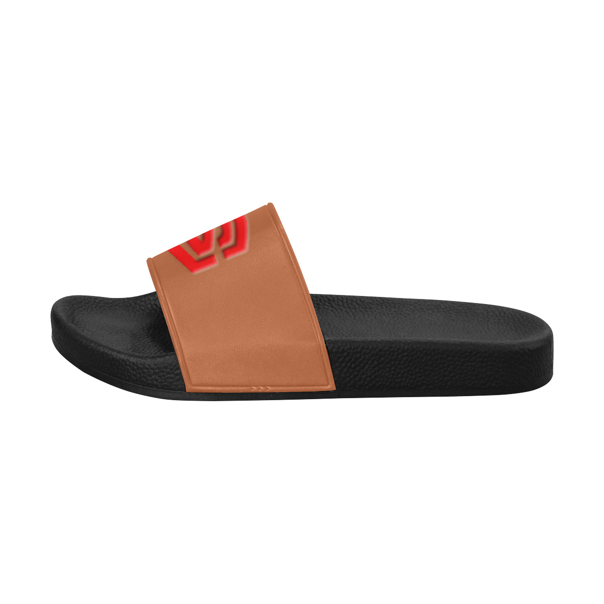 red logo Men's Slide Sandals (Model 057)