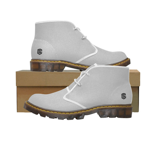 black Men's Canvas Chukka Boots (Model 2402-1)