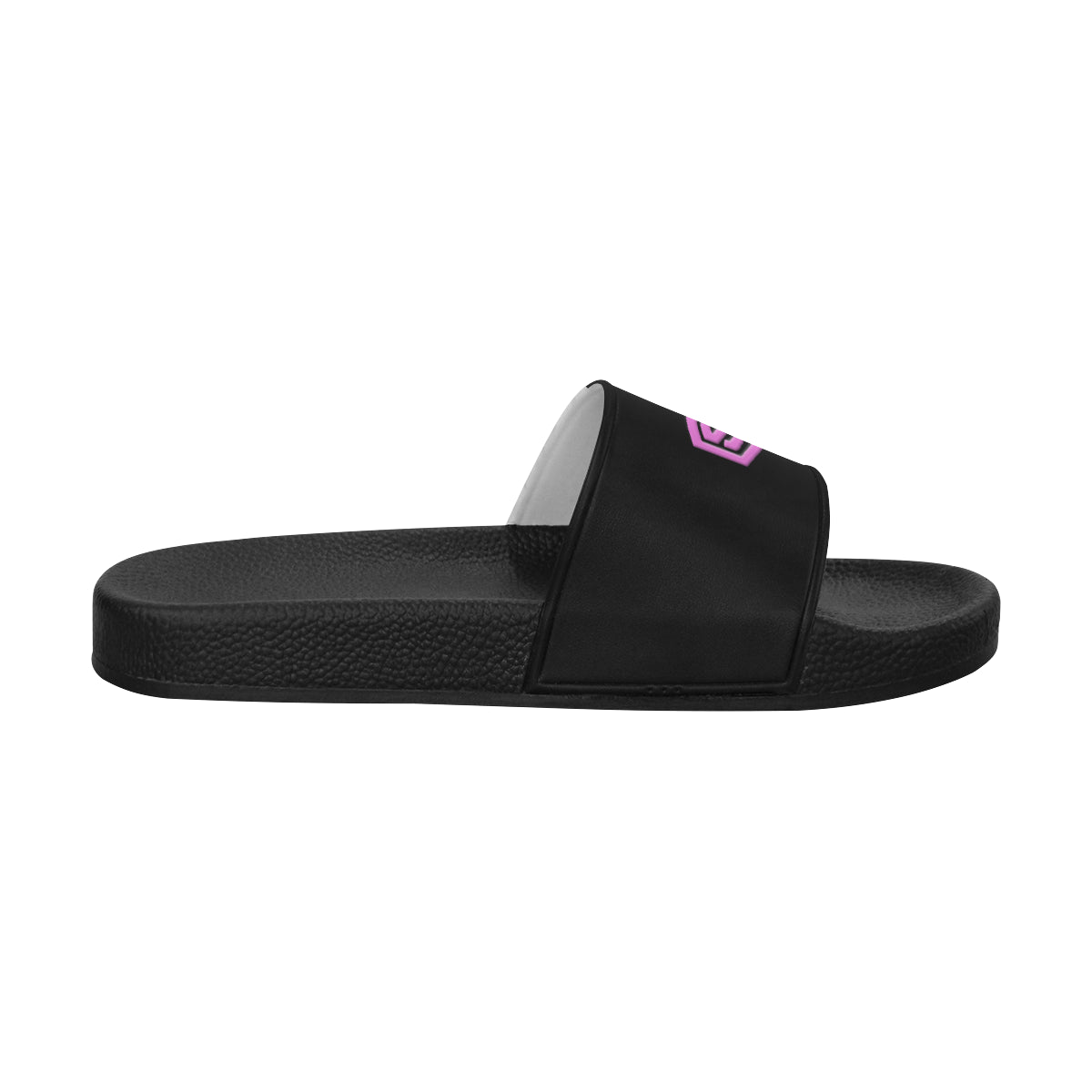 pink logo Women's Slide Sandals (Model 057)