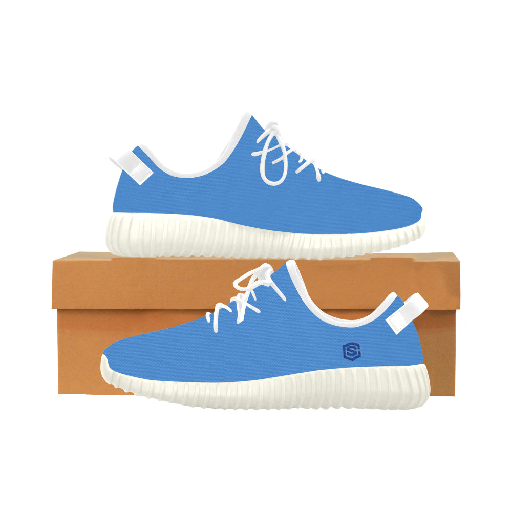 blue logo Grus Women's Breathable Woven Running Shoes (Model 022)