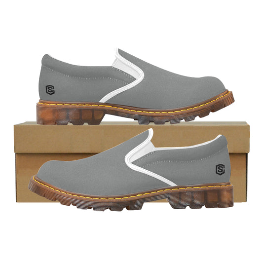 black logo Martin Women's Slip-On Loafer (Model 12031)