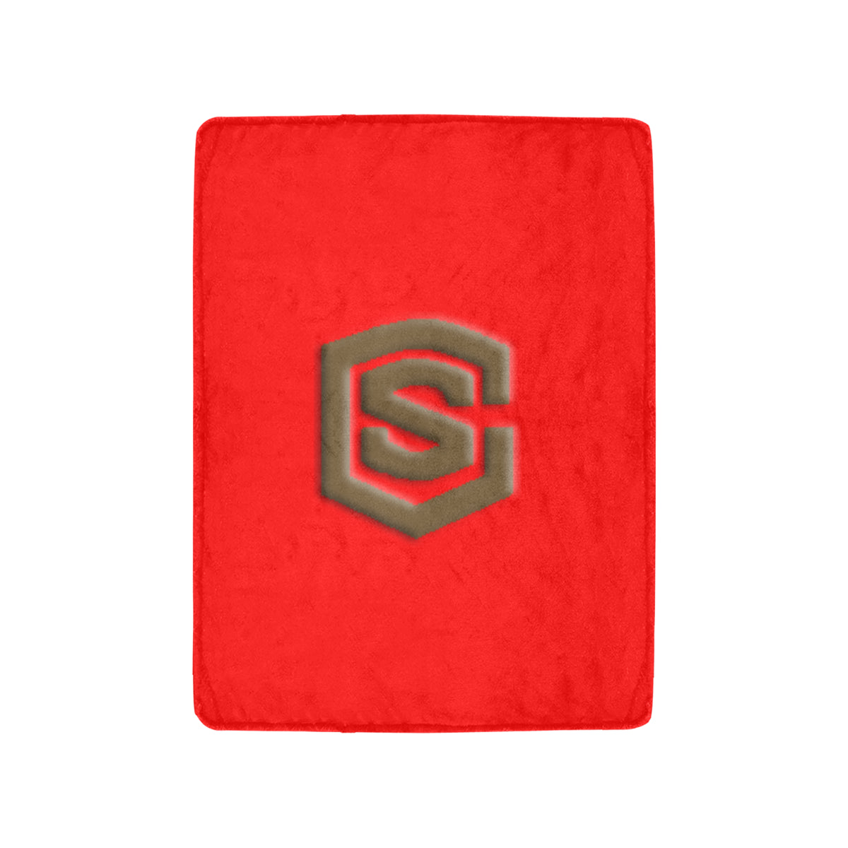 Red Ultra-Soft Micro Fleece Blanket with Brown Logo Ultra-Soft Micro Fleece Blanket 30"x40"