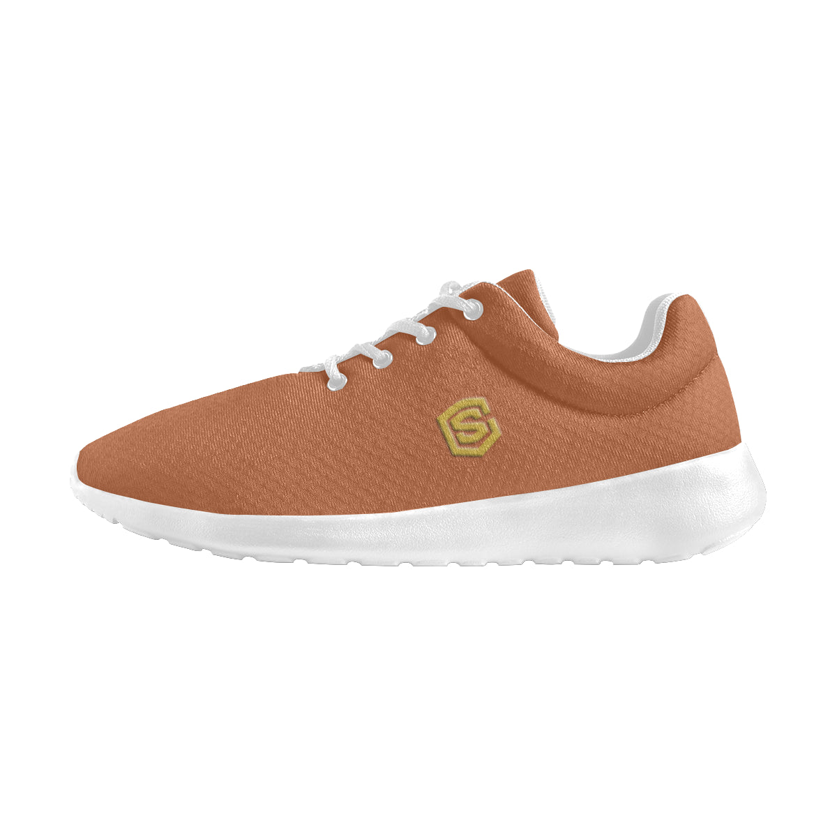 gold logo Women's Athletic Shoes (Model 0200)
