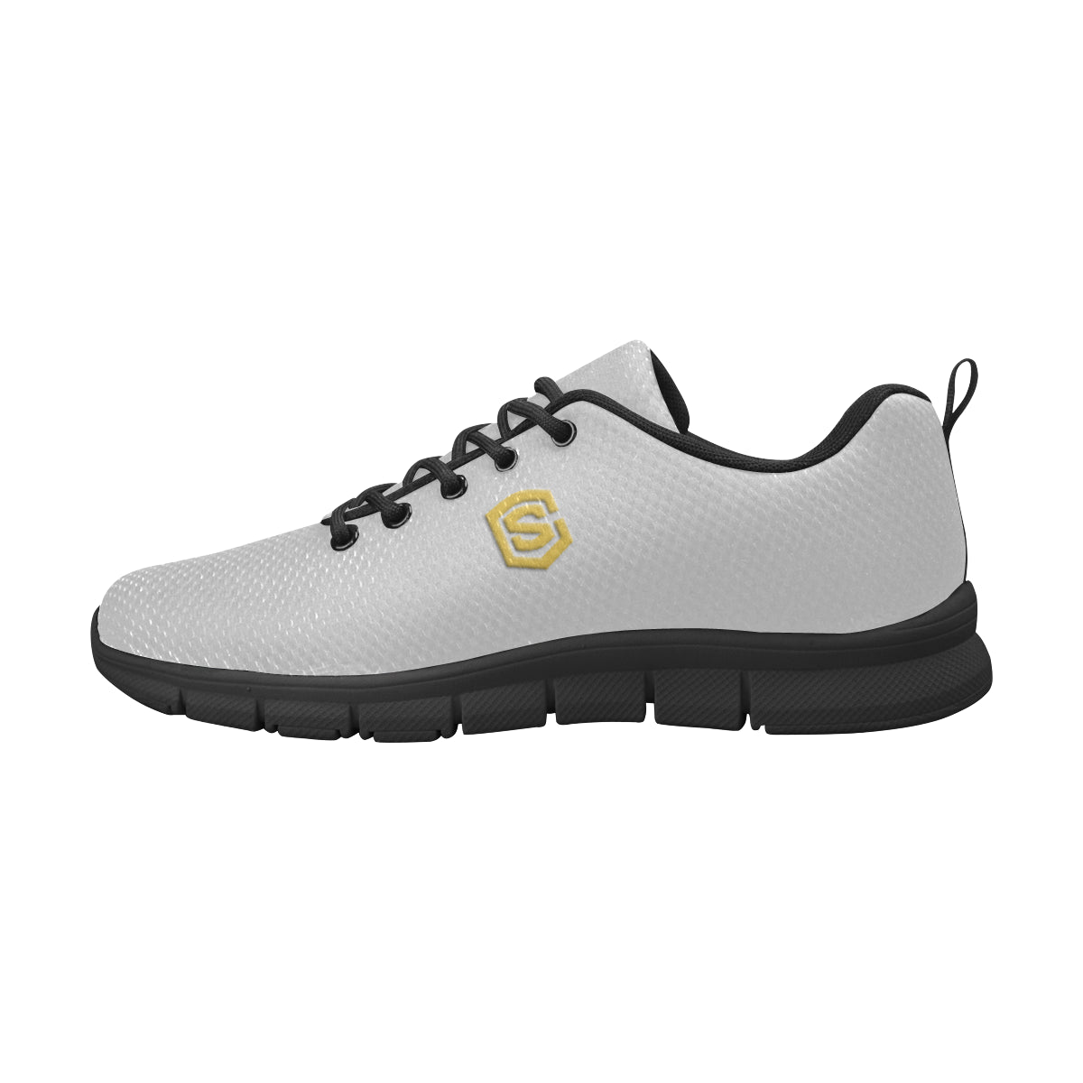 gold logo Men's Breathable Running Shoes (Model 055)