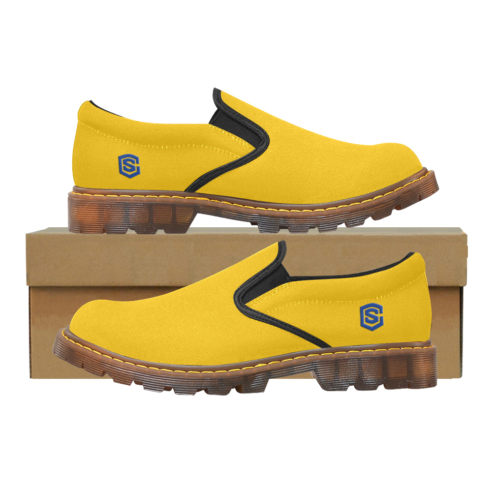 blue logo Martin Men's Slip-On Loafer (Model 12031)