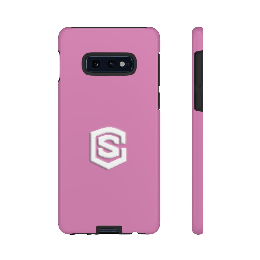 Pink Tough Cases White Logo