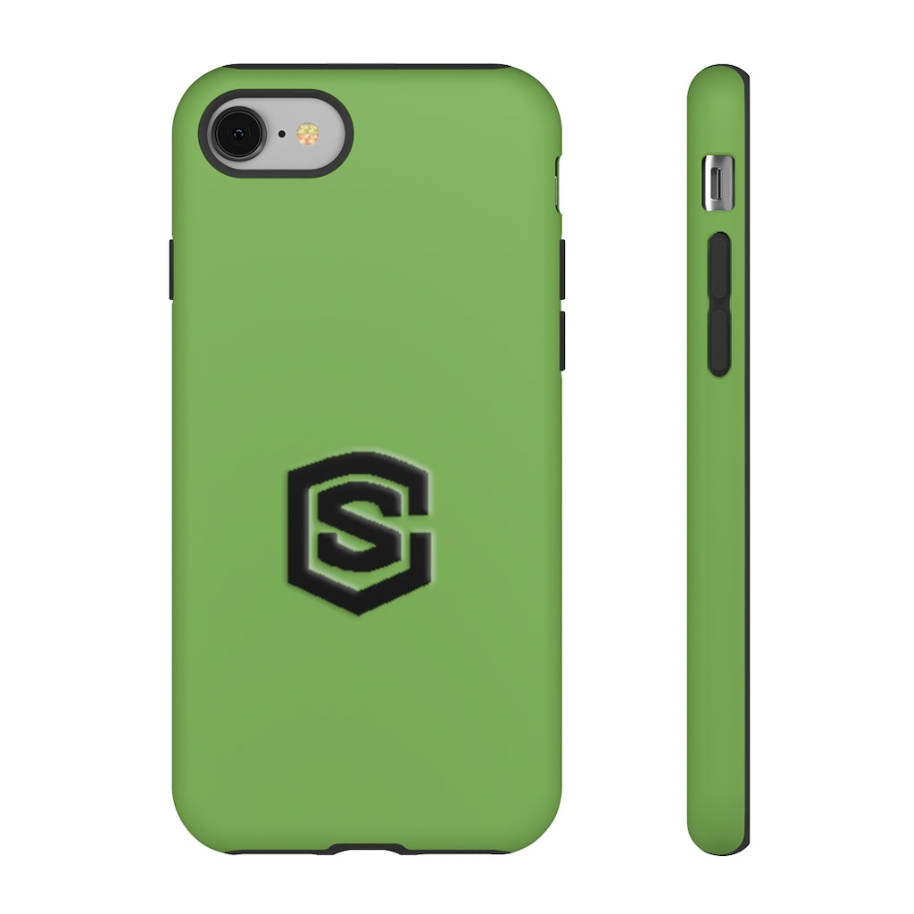 Green Tough Cases Black Logo