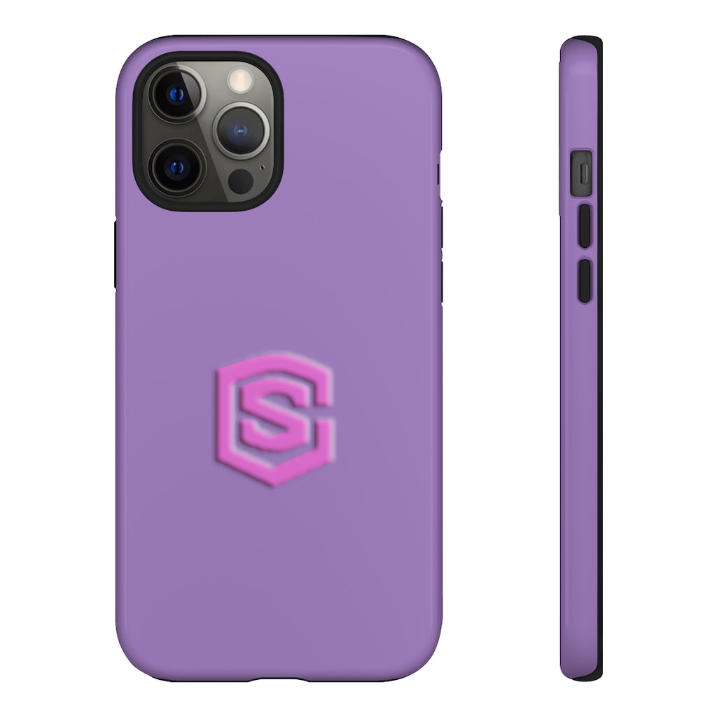 Light Purple Tough Cases Pink Logo