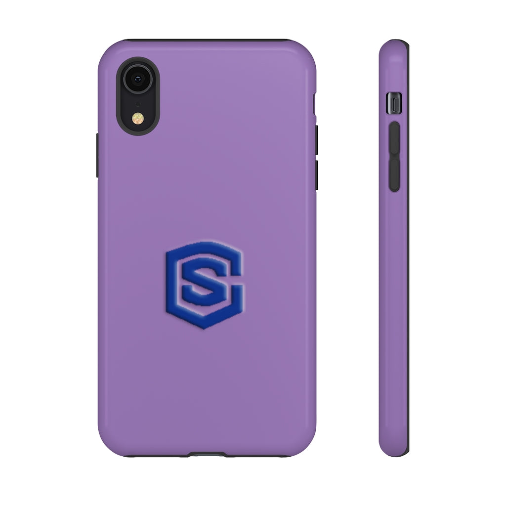 Purple Tough Cases Blue Logo